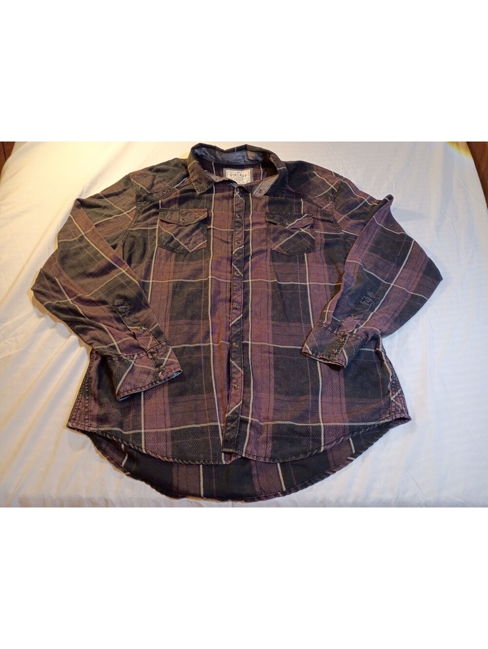 BKE Vintage Athletic Fit Plaid Shirt 2XL